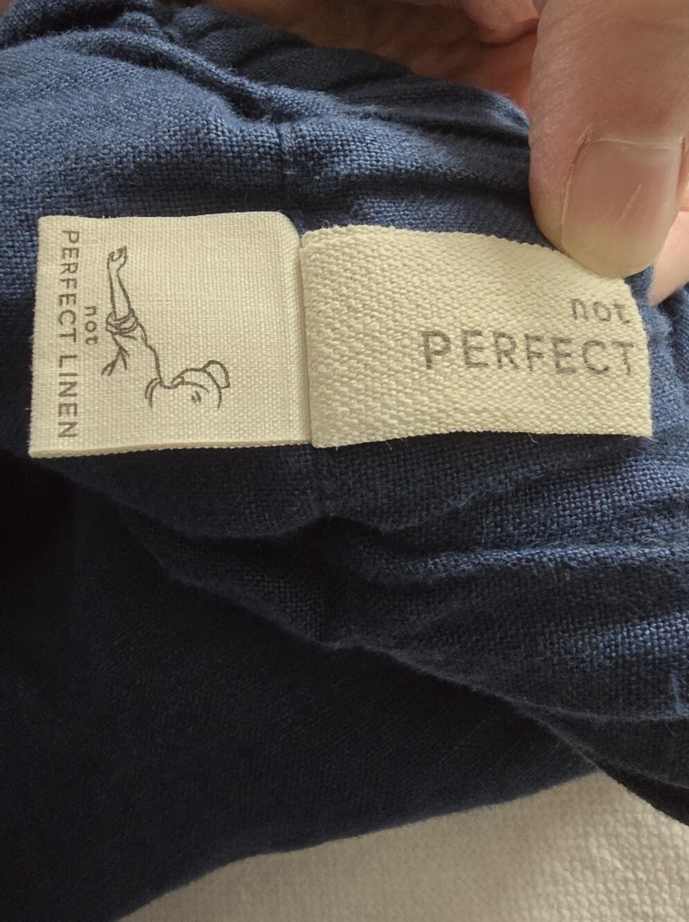 Notperfectlinen York Linen Wide-Leg Pants Admiral Blue Medium - Picture 7 of 8